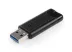 VERBATIM Pendrive, 16GB, USB 3.2, VERBATIM "Pinstripe", fekete