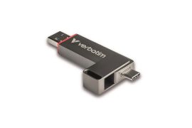 VERBATIM Pendrive, 256GB, USB-A/C 3.2 Gen1, VERBATIM "Dual QuickStick", fekete VERBATIM Pendrive, 256GB, USB-A/C 3.2 Gen1, VERBATIM "Dual QuickStick", fekete