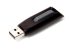 VERBATIM Pendrive, 256GB, USB 3.2, 80/25 MB/s, VERBATIM "V3", fekete-szürke