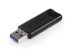 VERBATIM Pendrive, 32GB, USB 3.2, VERBATIM "Pinstripe", fekete