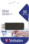  VERBATIM Pendrive, 32GB, USB 2.0, VERBATIM "Slider", fekete