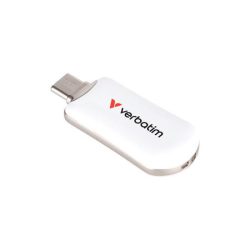 VERBATIM Pendrive, 512GB, USB-C 3.2 Gen1, VERBATIM "Plectra", fehér VERBATIM Pendrive, 512GB, USB-C 3.2 Gen1, VERBATIM "Plectra", fehér