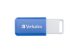 VERBATIM Pendrive, 64GB, USB 2.0, VERBATIM "Databar", kék