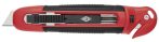   WEDO Univerzális kés, 18 mm, fóliavágóval, WEDO, "Safety" piros/fekete