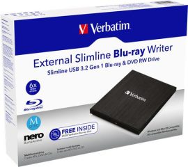 VERBATIM BluRay író, USB 3.0, külső, VERBATIM VERBATIM BluRay író, USB 3.0, külső, VERBATIM