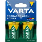 VARTA Tölthető elem, D góliát, 2x3000mAh, előtöltött, műanyagmentes, VARTA "Power" VARTA Tölthető elem, D góliát, 2x3000mAh, előtöltött, műanyagmentes, VARTA "Power"