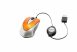 VERBATIM Egér, vezetékes, optikai, kisméret, USB, VERBATIM "Go Mini", ezüst-lávaszínű