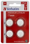 VERBATIM Gombelem, CR2025, 4 db, VERBATIM "Premium" VERBATIM Gombelem, CR2025, 4 db, VERBATIM "Premium"