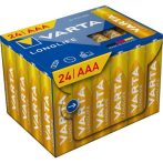VARTA Elem, AAA mikro, 24 db, műanyagmentes, VARTA "Longlife" VARTA Elem, AAA mikro, 24 db, műanyagmentes, VARTA "Longlife"