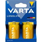 VARTA Elem, D góliát, 2 db, műanyagmentes, VARTA "Longlife" VARTA Elem, D góliát, 2 db, műanyagmentes, VARTA "Longlife"
