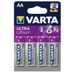 VARTA Elem, AA ceruza, 4 db, lítium, VARTA "Ultra Lithium" VARTA Elem, AA ceruza, 4 db, lítium, VARTA "Ultra Lithium"