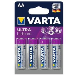 VARTA Elem, AA ceruza, 4 db, lítium, VARTA "Ultra Lithium" VARTA Elem, AA ceruza, 4 db, lítium, VARTA "Ultra Lithium"