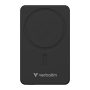   VERBATIM Power bank, mágneses (vezeték nélküli), 10.000mAh, VERBATIM "Charge n Go Essentials", fekete
