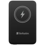 VERBATIM Power bank, mágneses (vezeték nélküli), 10.000mAh, VERBATIM "MCP-10, fekete VERBATIM Power bank, mágneses (vezeték nélküli), 10.000mAh, VERBATIM "MCP-10, fekete