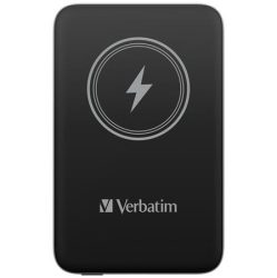 VERBATIM Power bank, mágneses (vezeték nélküli), 10.000mAh, VERBATIM "MCP-10, fekete