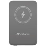 VERBATIM Power bank, mágneses (vezeték nélküli), 10.000 mAh, VERBATIM "MCP-10, szürke VERBATIM Power bank, mágneses (vezeték nélküli), 10.000 mAh, VERBATIM "MCP-10, szürke