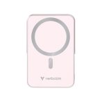 VERBATIM Power bank, mágneses (vezeték nélküli), 10.000mAh, VERBATIM "Charge n Go", rózsaszín VERBATIM Power bank, mágneses (vezeték nélküli), 10.000mAh, VERBATIM "Charge n Go", rózsaszín