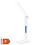   HOME Asztali lámpa, LED, szabályozható, Qi töltővel, USB, HOME, fehér