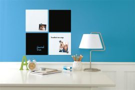 NOBO Üzenőtábla, mágneses, írható, fekete, 36x36 cm, NOBO/REXEL NOBO Üzenőtábla, mágneses, írható, fekete, 36x36 cm, NOBO/REXEL