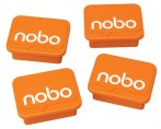 NOBO Mágnesek fehértáblához 4 db, NOBO narancs NOBO Mágnesek fehértáblához 4 db, NOBO narancs