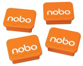 NOBO Mágnesek fehértáblához 4 db, NOBO narancs NOBO Mágnesek fehértáblához 4 db, NOBO narancs