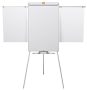   NOBO Flipchart tábla, mágneses felület, 2 db segédkarral, NOBO "Essentials", fehér