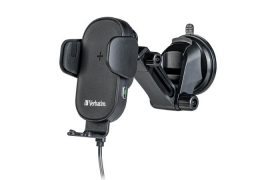 VERBATIM Autós tartókar és töltő, Qi töltés, VERBATIM "FWC-01" VERBATIM Autós tartókar és töltő, Qi töltés, VERBATIM "FWC-01"