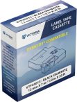 VICTORIA TECHNOLOGY Feliratozógép szalag, 12 mm x 7 m, VICTORIA TECHNOLOGY, fehér-fekete VICTORIA TECHNOLOGY Feliratozógép szalag, 12 mm x 7 m, VICTORIA TECHNOLOGY, fehér-fekete