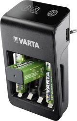 VARTA Elemtöltő, AA/AAA/9V, 4xAA 2100 mAh, LCD kijelző, VARTA "Plug" VARTA Elemtöltő, AA/AAA/9V, 4xAA 2100 mAh, LCD kijelző, VARTA "Plug"