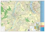 STIEFEL Falitérkép, 100x140 cm, fémléces, Budapest térképe STIEFEL STIEFEL Falitérkép, 100x140 cm, fémléces, Budapest térképe STIEFEL