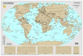 STIEFEL Kaparós Világtérkép, 84x57 cm, STIEFEL, A Föld országai, arany bevonat STIEFEL Kaparós Világtérkép, 84x57 cm, STIEFEL, A Föld országai, arany bevonat