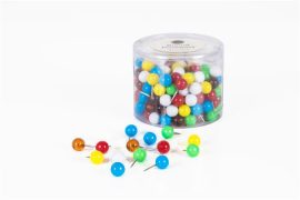 . Térképtű, gömbfejű, 200 db, vegyes színű . Térképtű, gömbfejű, 200 db, vegyes színű