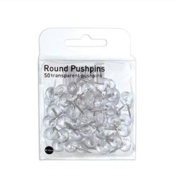 . Térképtű, gömbfejű, 50 db, átlátszó . Térképtű, gömbfejű, 50 db, átlátszó