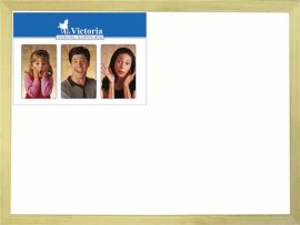 VICTORIA VISUAL Fehértábla, mágneses, 30x40 cm, fa keret, VICTORIA VISUAL VICTORIA VISUAL Fehértábla, mágneses, 30x40 cm, fa keret, VICTORIA VISUAL