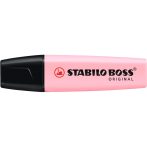   Szövegkiemelő 2-5mm, vágott hegyű, STABILO Boss original Pastel pink