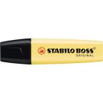   Szövegkiemelő 2-5mm, vágott hegyű, STABILO Boss original Pastel vanília