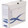   Archiváló doboz A4+, 100mm, Fellowes® Bankers Box Basic, 10 db/csomag, kék-fehér