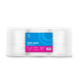 Toalettpapír 2 rétegű közületi átmérő: 19 cm 100 % cellulóz 180 m/tekercs 12 tekercs/csomag_Bluering®_20C180P hófehér