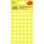   Etikett címke, o12mm, jelölésre, 54 címke/ív, 5 ív/doboz, Avery sárga