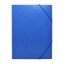   Gumis mappa A4, festett prespán mintás karton Bluering® kék