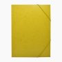   Gumis mappa A4, festett prespán mintás karton Bluering® sárga