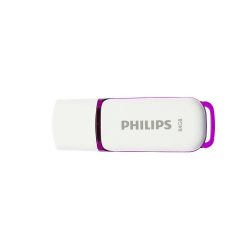 Pendrive 64Gb. USB 2.0 Philips Snow Edition fehér-lila 
