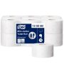   Toalettpapír 2 rétegű közületi átmérő: 19 cm 12 tekercs/csomag Mini Jumbo Tork_120280 fehér