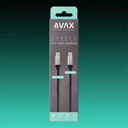 Avax CB302G TÖLTŐKÁBEL USB-C 60W