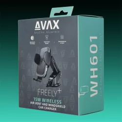 Avax WH601 AUTÓS TARTÓ VEZETÉK NÉLKÜLI TÖLTÉSSEL