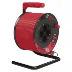   Emos P092501 KÁBELDOB 50 M / 4 ALJZAT / PIROS / PVC / 230 V / 1,5 MM2