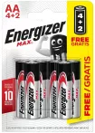Energizer AA B4+2 ELEM MAX ALKALI AA 6-BLISZTER
