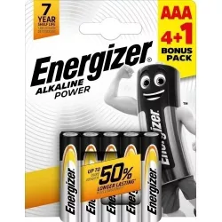 Energizer EPAAAB4+1 ELEM POWER ALKÁLI AAA 4 + 1