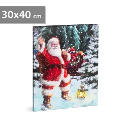Family Christmas 58465 LED FALI KÉP 40 X 30 CM