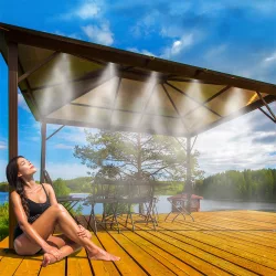 Garden of Eden 11679 PÁRAKAPU ,10 M, 10 PORLASZTÓFEJ - FEKETE